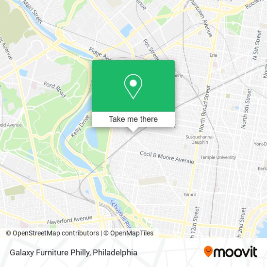 Mapa de Galaxy Furniture Philly