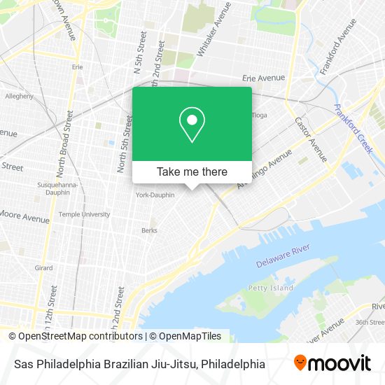 Sas Philadelphia Brazilian Jiu-Jitsu map