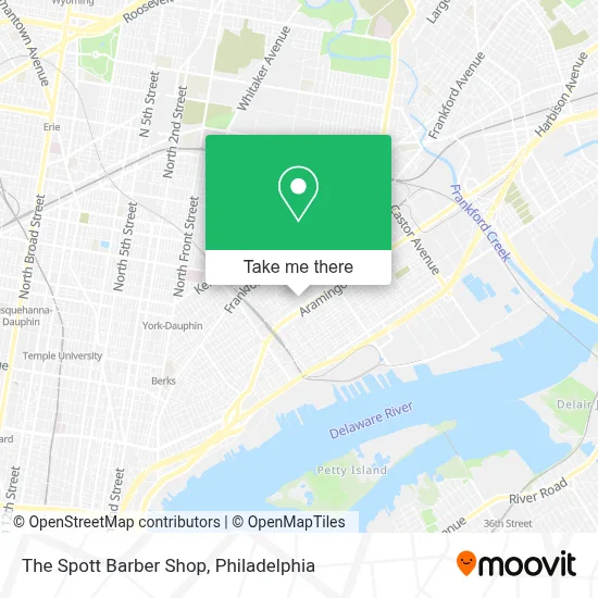 The Spott Barber Shop map