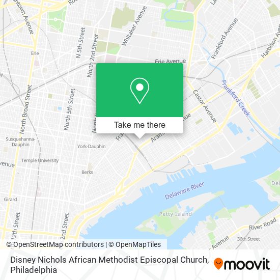 Disney Nichols African Methodist Episcopal Church map