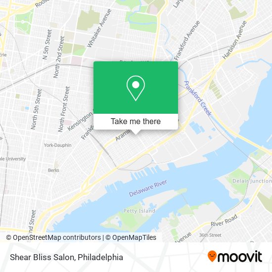 Shear Bliss Salon map