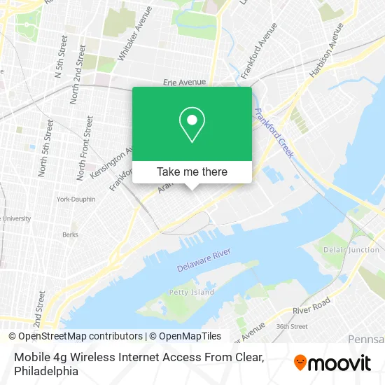 Mobile 4g Wireless Internet Access From Clear map