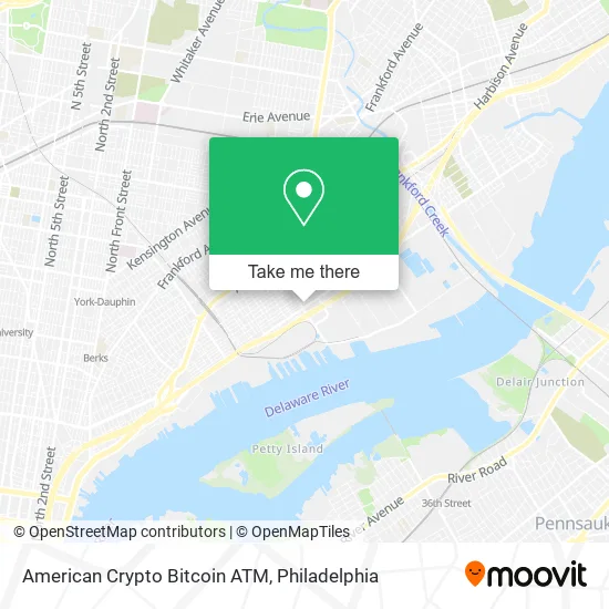 American Crypto Bitcoin ATM map
