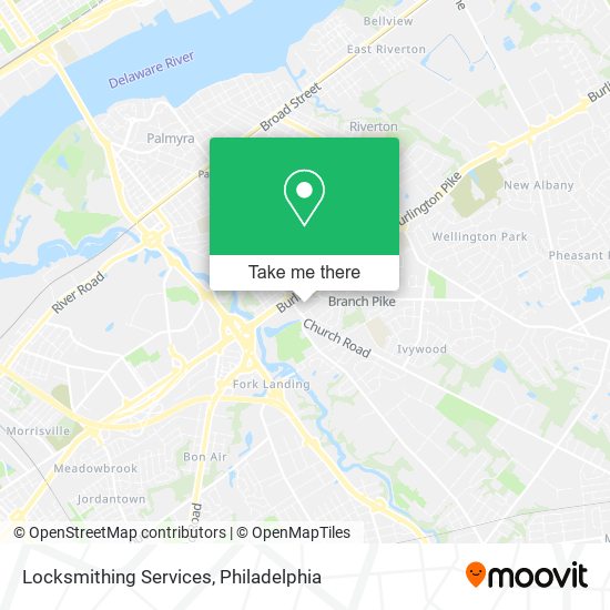 Locksmithing Services map