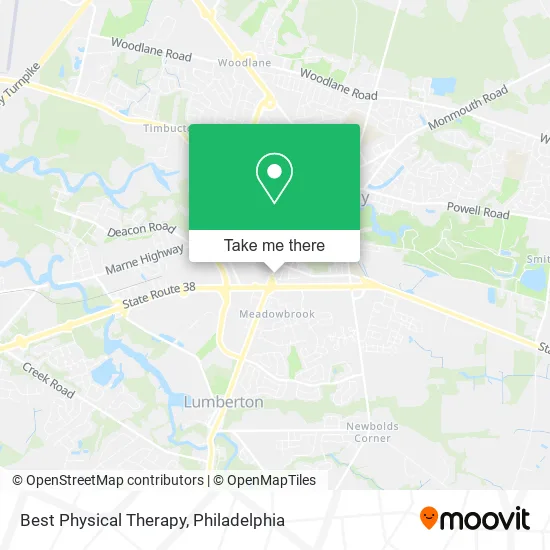 Best Physical Therapy map