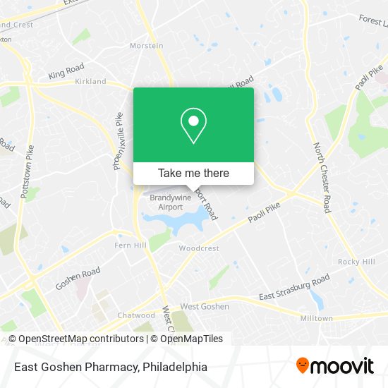 Mapa de East Goshen Pharmacy
