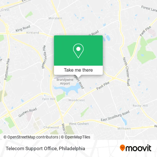 Telecom Support Office map