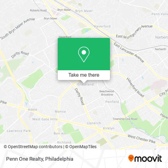Penn One Realty map