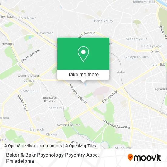 Baker & Bakr Psychology Psychtry Assc map
