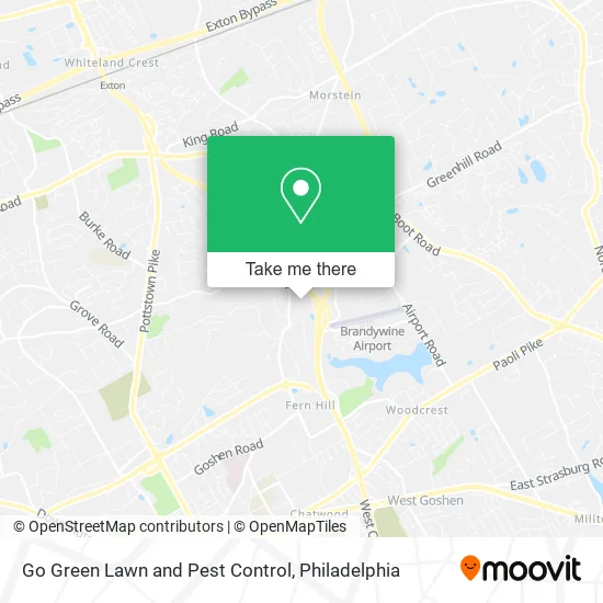 Go Green Lawn and Pest Control map