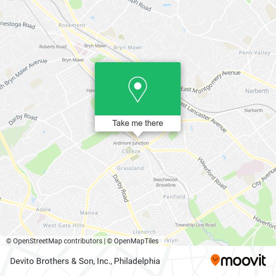 Devito Brothers & Son, Inc. map