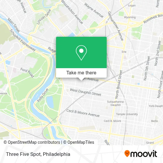 Three Five Spot map