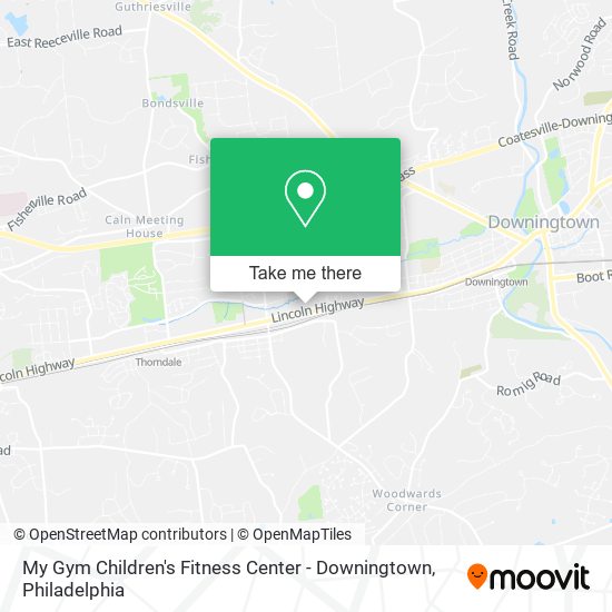 Mapa de My Gym Children's Fitness Center - Downingtown