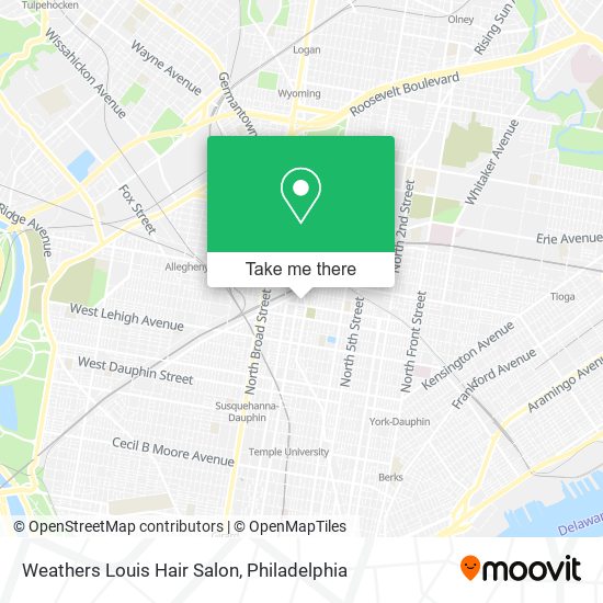 Mapa de Weathers Louis Hair Salon