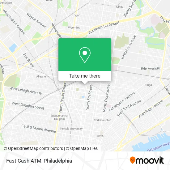 Fast Cash ATM map