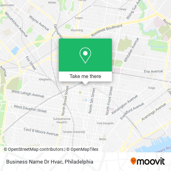 Mapa de Business Name Dr Hvac