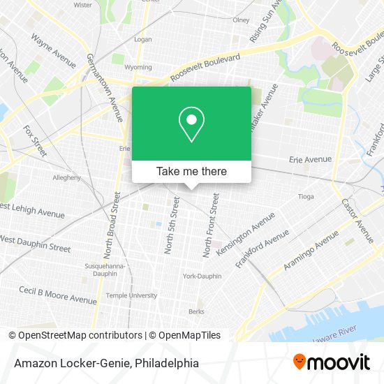 Mapa de Amazon Locker-Genie