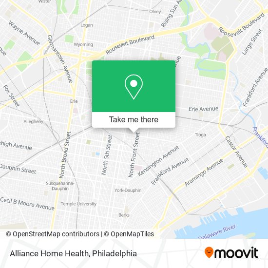 Alliance Home Health map