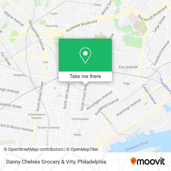 Danny Chelves Grocery & Vrty map