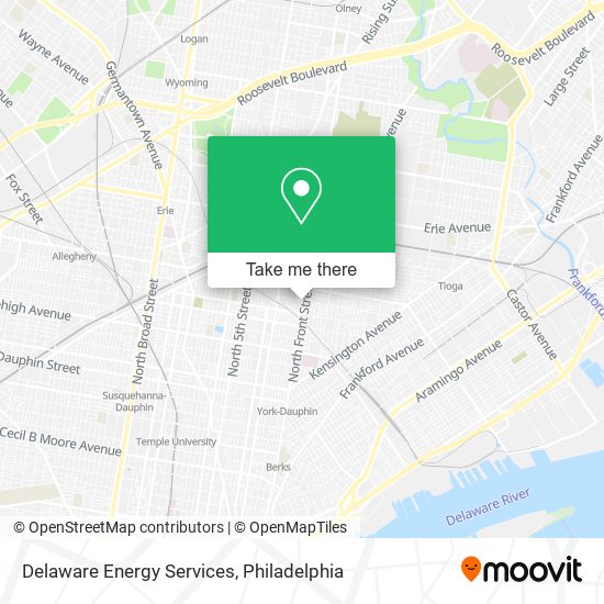 Mapa de Delaware Energy Services