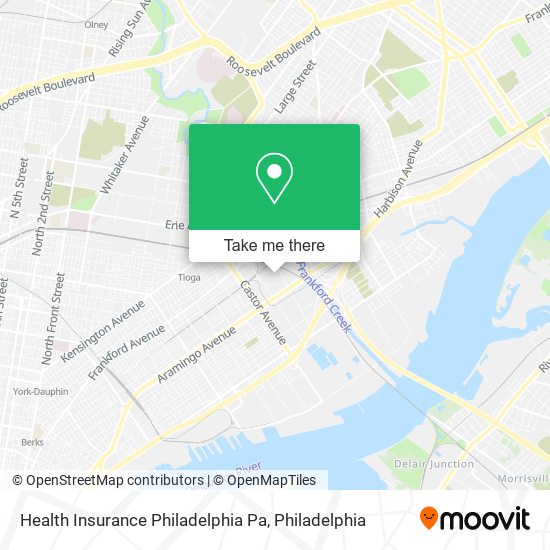 Mapa de Health Insurance Philadelphia Pa