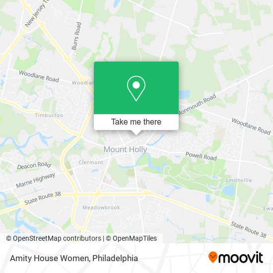 Mapa de Amity House Women