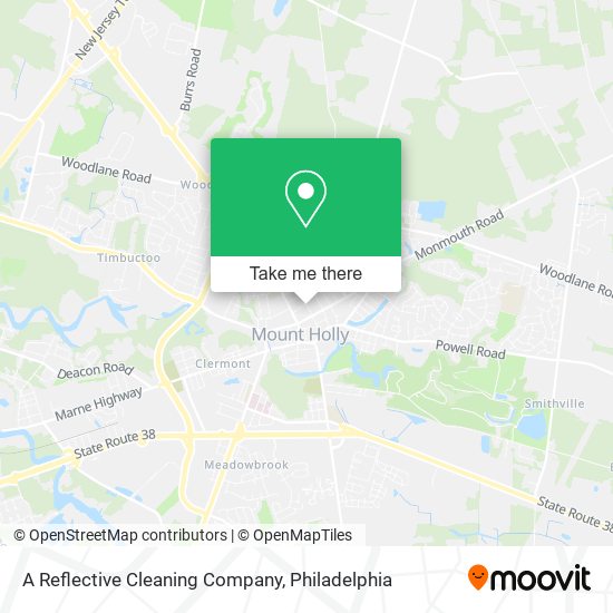 A Reflective Cleaning Company map