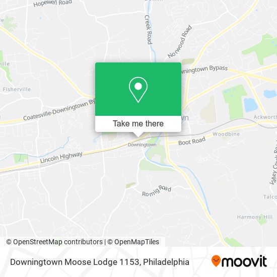 Mapa de Downingtown Moose Lodge 1153