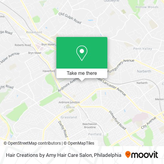 Mapa de Hair Creations by Amy Hair Care Salon