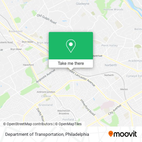Department of Transportation map