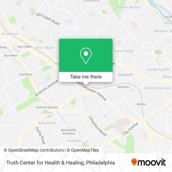 Mapa de Truth Center for Health & Healing