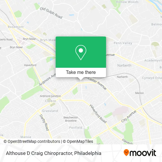 Althouse D Craig Chiropractor map