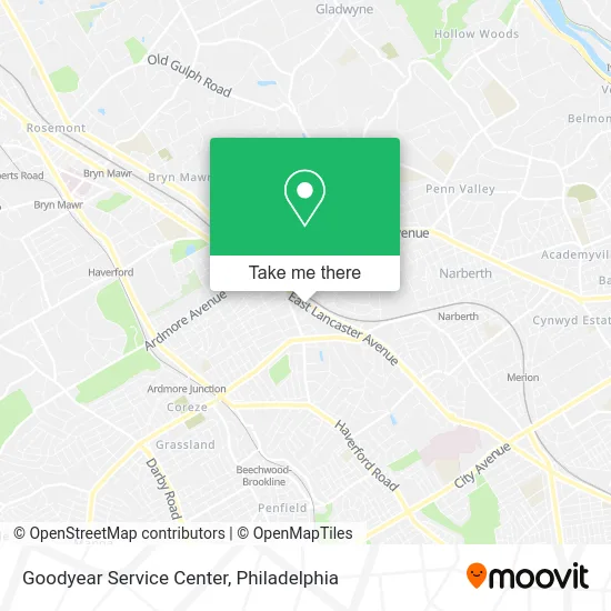 Goodyear Service Center map