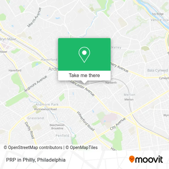 PRP in Philly map