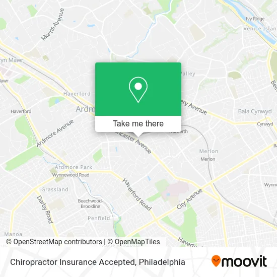 Chiropractor Insurance Accepted map