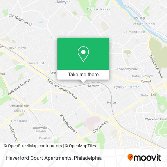 Mapa de Haverford Court Apartments