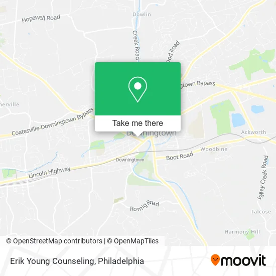 Erik Young Counseling map