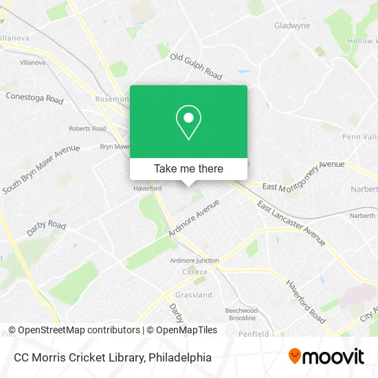 CC Morris Cricket Library map