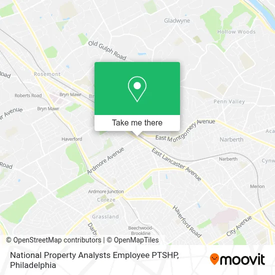 National Property Analysts Employee PTSHP map