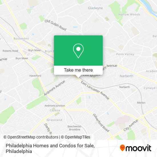 Philadelphia Homes and Condos for Sale map