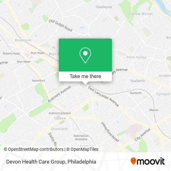 Devon Health Care Group map