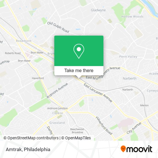 Mapa de Amtrak