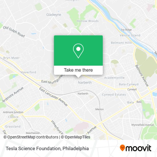 Tesla Science Foundation map