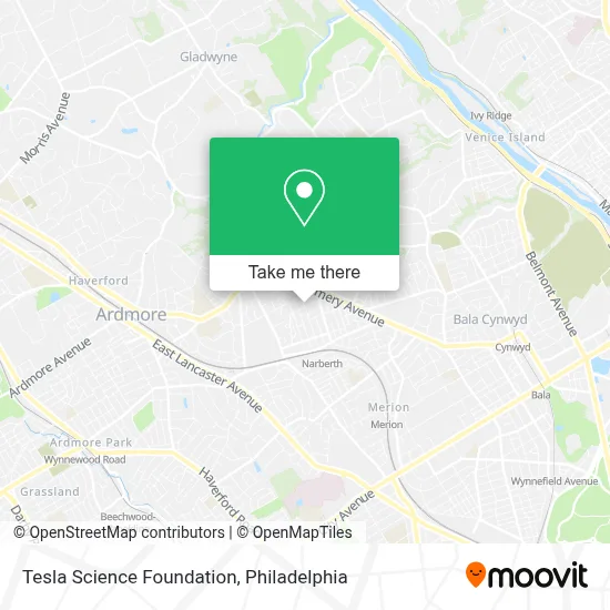 Tesla Science Foundation map