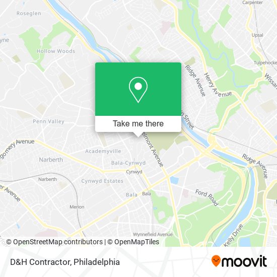 D&H Contractor map