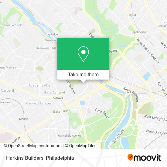 Harkins Builders map