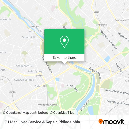 PJ Mac Hvac Service & Repair map