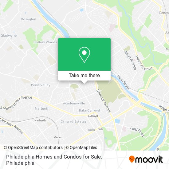 Mapa de Philadelphia Homes and Condos for Sale