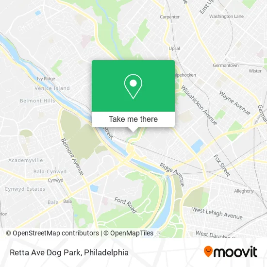 Retta Ave Dog Park map