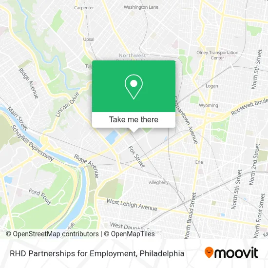 RHD Partnerships for Employment map